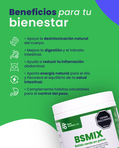 BSmix Batido Verde Detox 300g